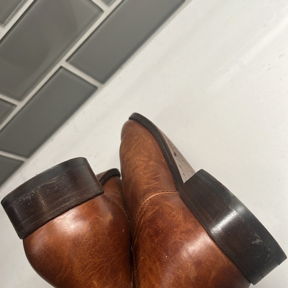 Frye Tall Boot Cognac Leather Size 9 B 3475705 - Picture 10 of 13